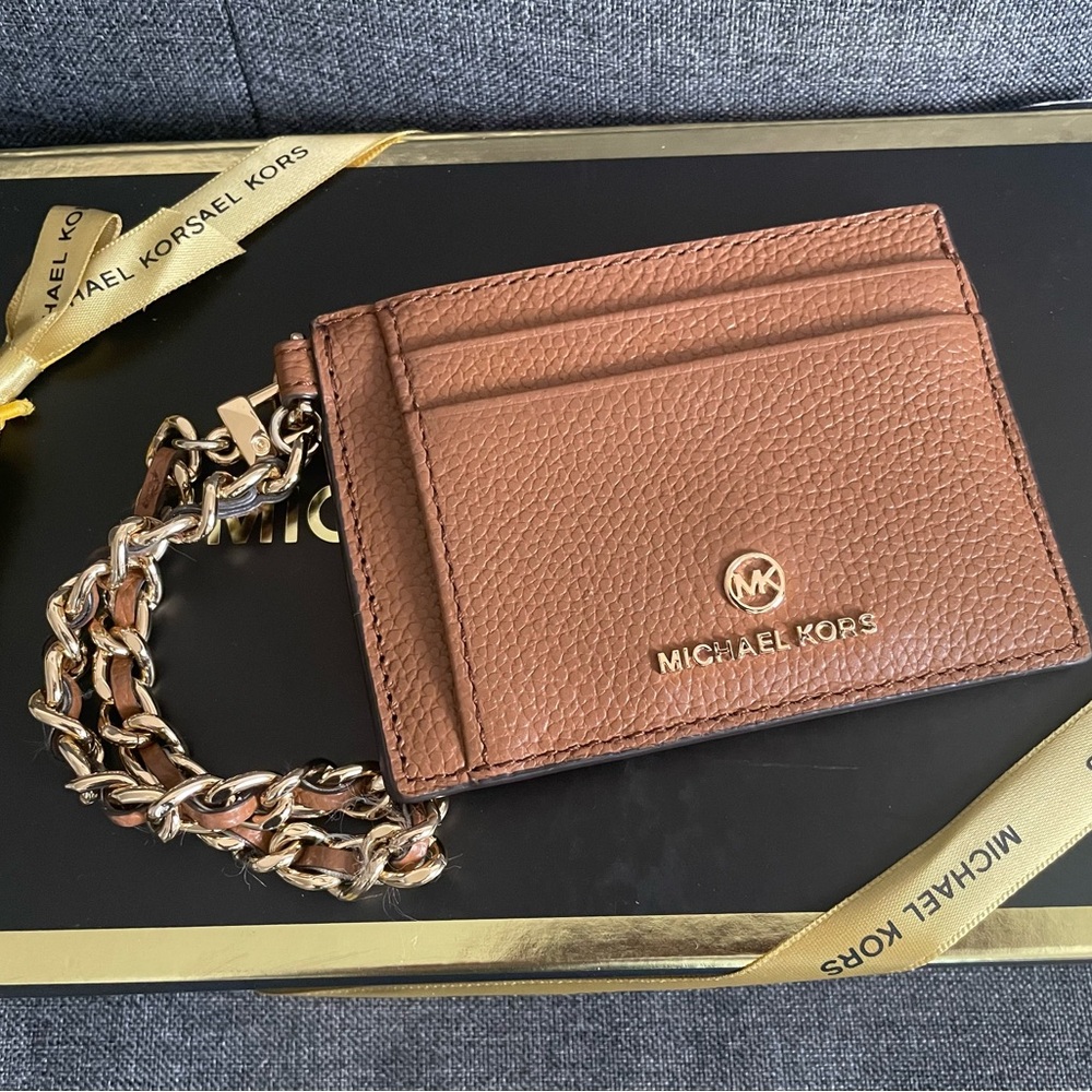 Michael Kors Card Case With Chain